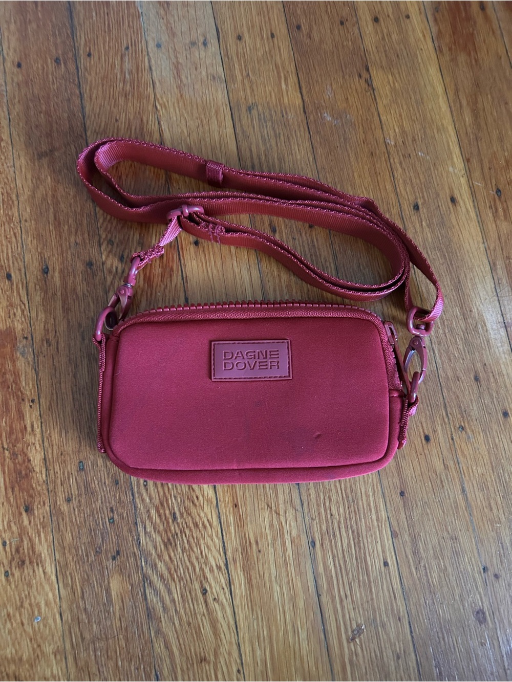 Dagne Dover x Sephora Mara Neoprene Phone Sling Spice Red Limited Edition Bag